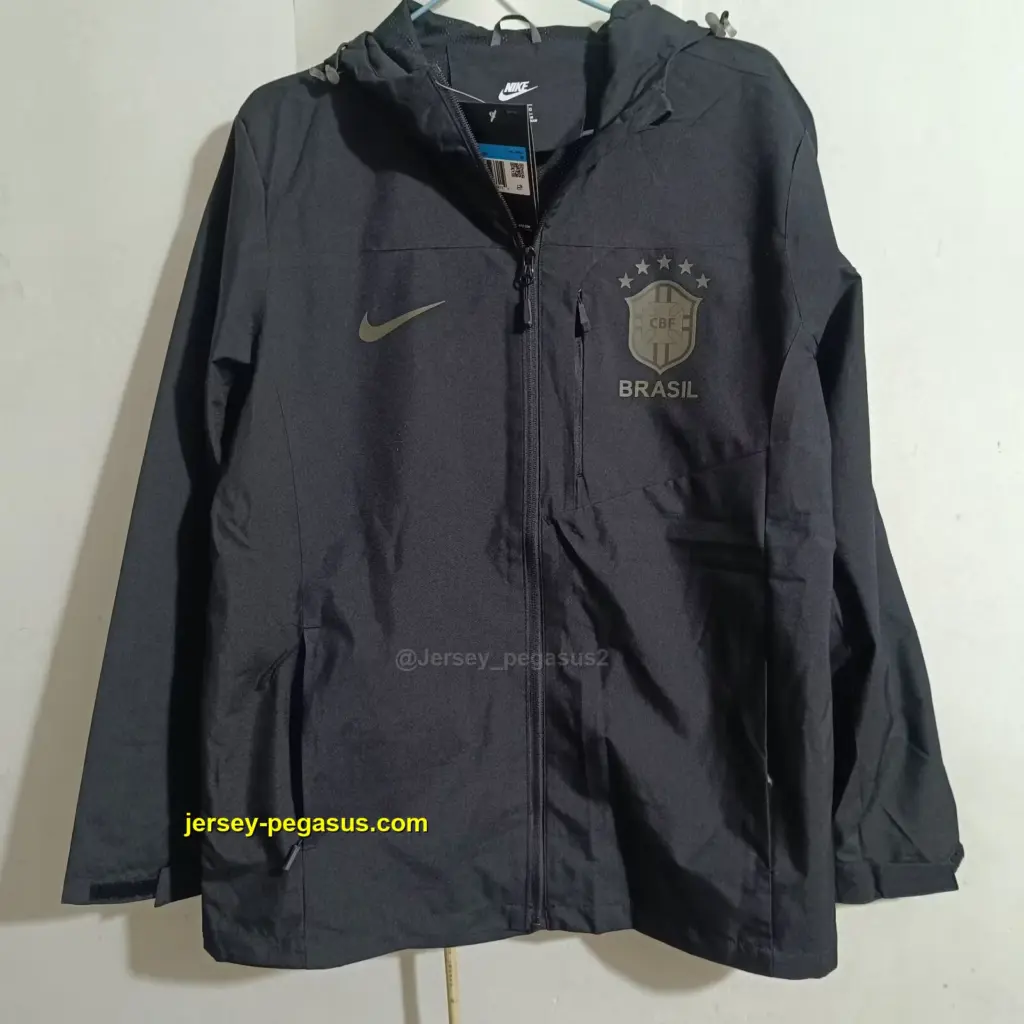 Brazil black windbreaker jacket