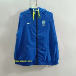 Brazil blue windbreaker jacket