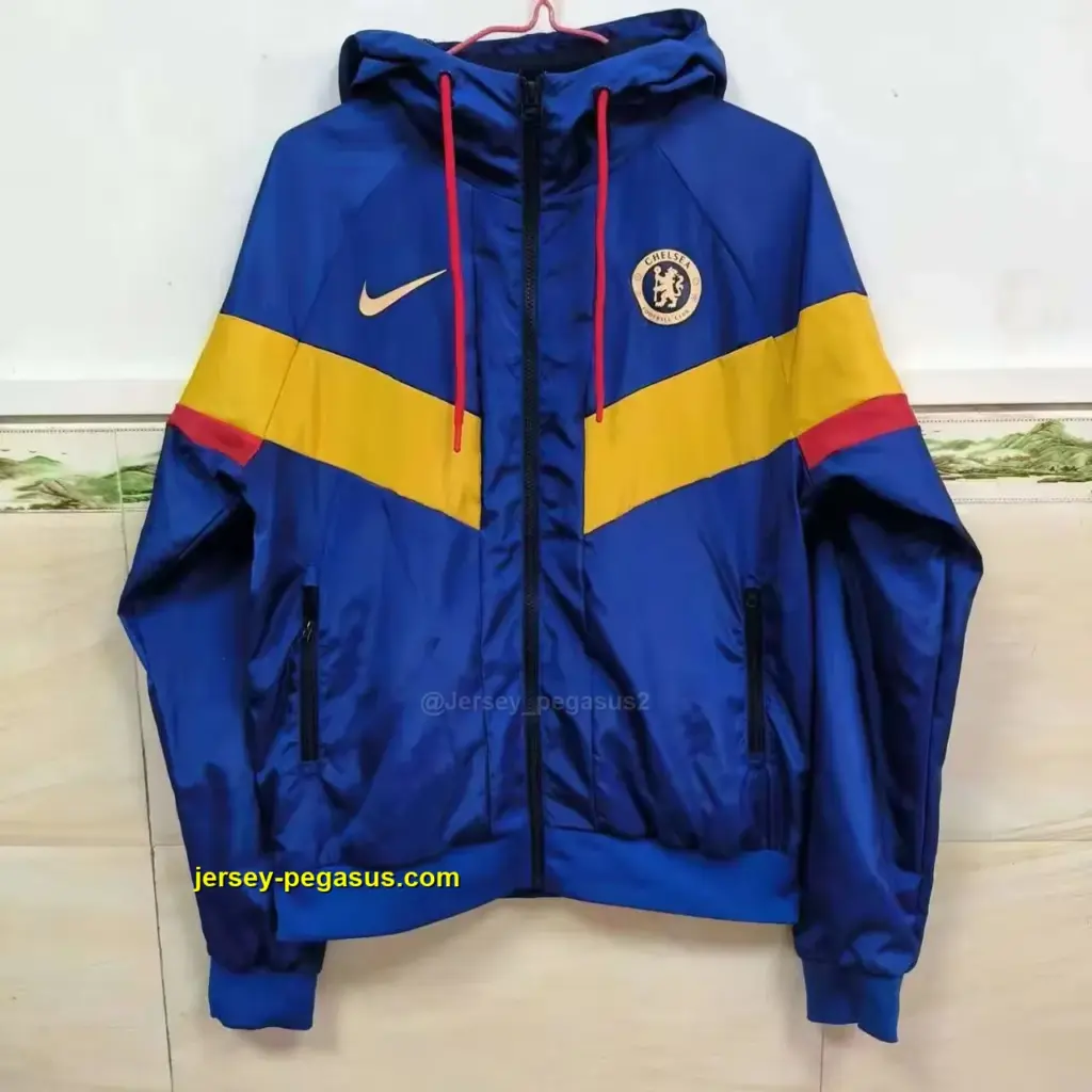 Chelsea blue windbreaker jacket