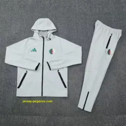 Algeria 2026 gray windbreaker jacket+pants