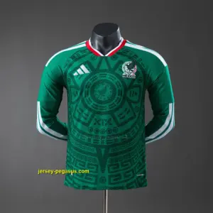 Mexico 2026 Home Long-Sleeve Player Version Jerseys