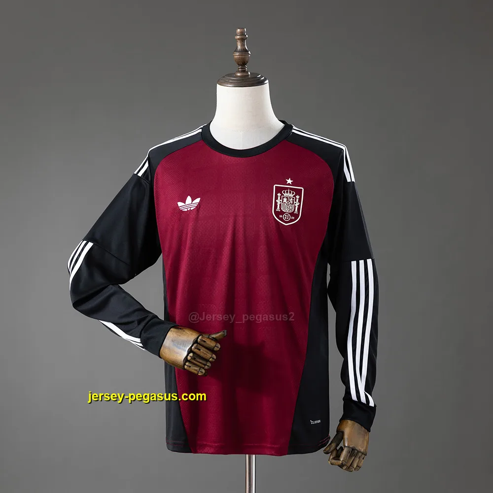 Spain 2026 GK-Red Long Sleeved Jersey