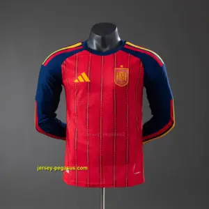 Spain 2026 Home Long-Sleeve Player Version Jerseys