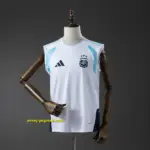 Argentina Training Vest - White Jersey