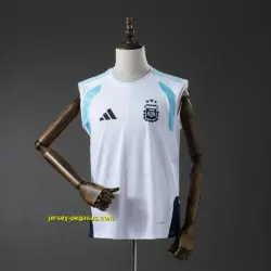 Argentina Training Vest - White Jersey
