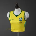 Brazil 2026 Crop Tank Top Home Jersey