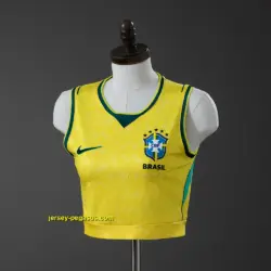 Brazil 2026 Crop Tank Top Home Jersey
