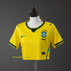 Brazil 2026 Home crop top style Jersey