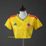 Colombia 2026 Home Crop Top Style