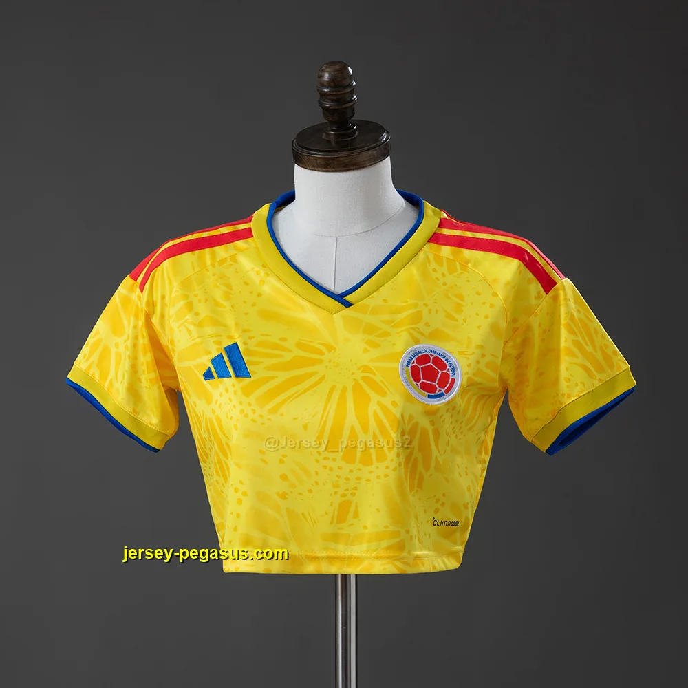 Colombia 2026 Home Crop Top Style Colombia 2026 Home Crop Top Style