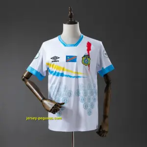 Congo 2026 White and Blue Jersey
