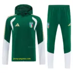 Italy 2026 green windbreaker jacket+pants