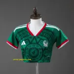 Mexico 2026 Home Crop Top Style