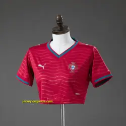Portugal 2026 Home Crop Top Style Jersey
