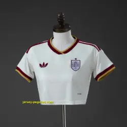 Spain 2026 Home Crop Top Style Jersey