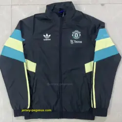 Man U black windbreaker jacket