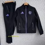 Man U black windbreaker jacket+pants