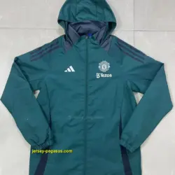 Man U green windbreaker jacket