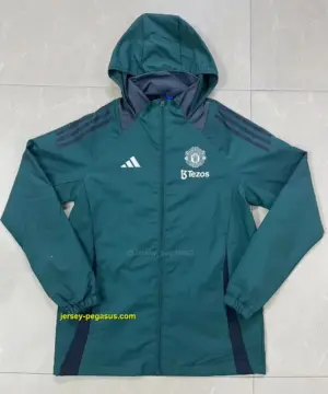 Man U green windbreaker jacket