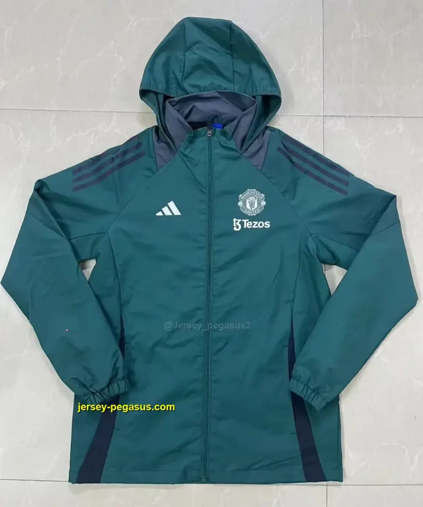 Man U green windbreaker jacket