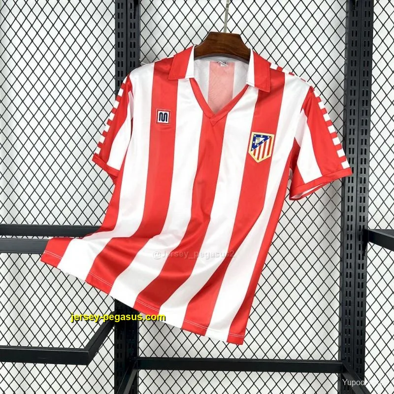 19 Atletico Madrid Home Retro Jersey 19 Atletico Madrid Home Retro Jersey