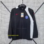 Paris black windbreaker jacket