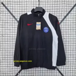 Paris black windbreaker jacket