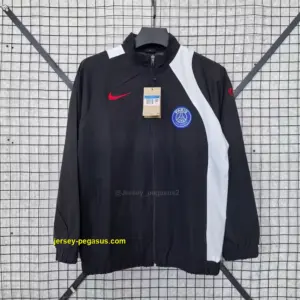 Paris black windbreaker jacket