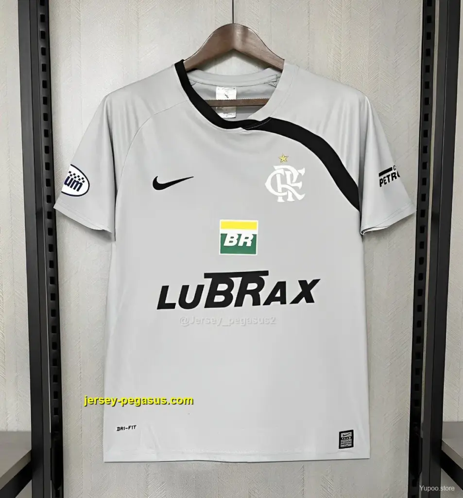 20 Retro Flamengo Goalkeeper Grey Jersey