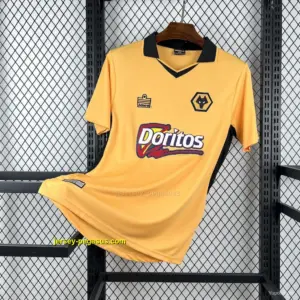 20 Retro Wolverhampton Wanderers Home Gold with Black Trim Jersey