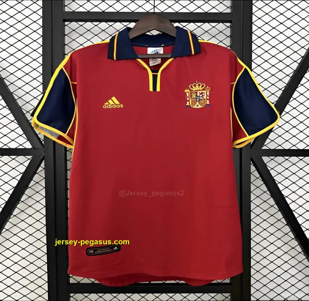 2000 Retro Spain Home Jersey