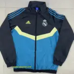 Real Madrid black- blue windbreaker jacket