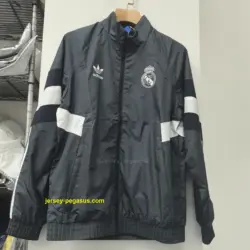 Real Madrid grey windbreaker jacket