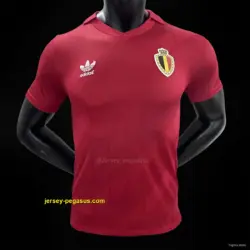 Player Version 1986 Retro Belgium Home Jersey