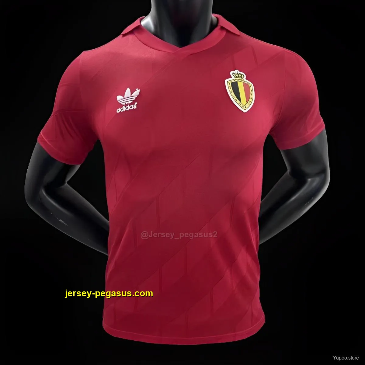 Player Version 1986 Retro Belgium Home Jersey Player Version 1986 Retro Belgium Home Jersey
