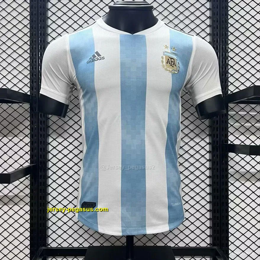 Player Version 2018 Argentina Home Jersey Player Version 2018 Argentina Home Jersey