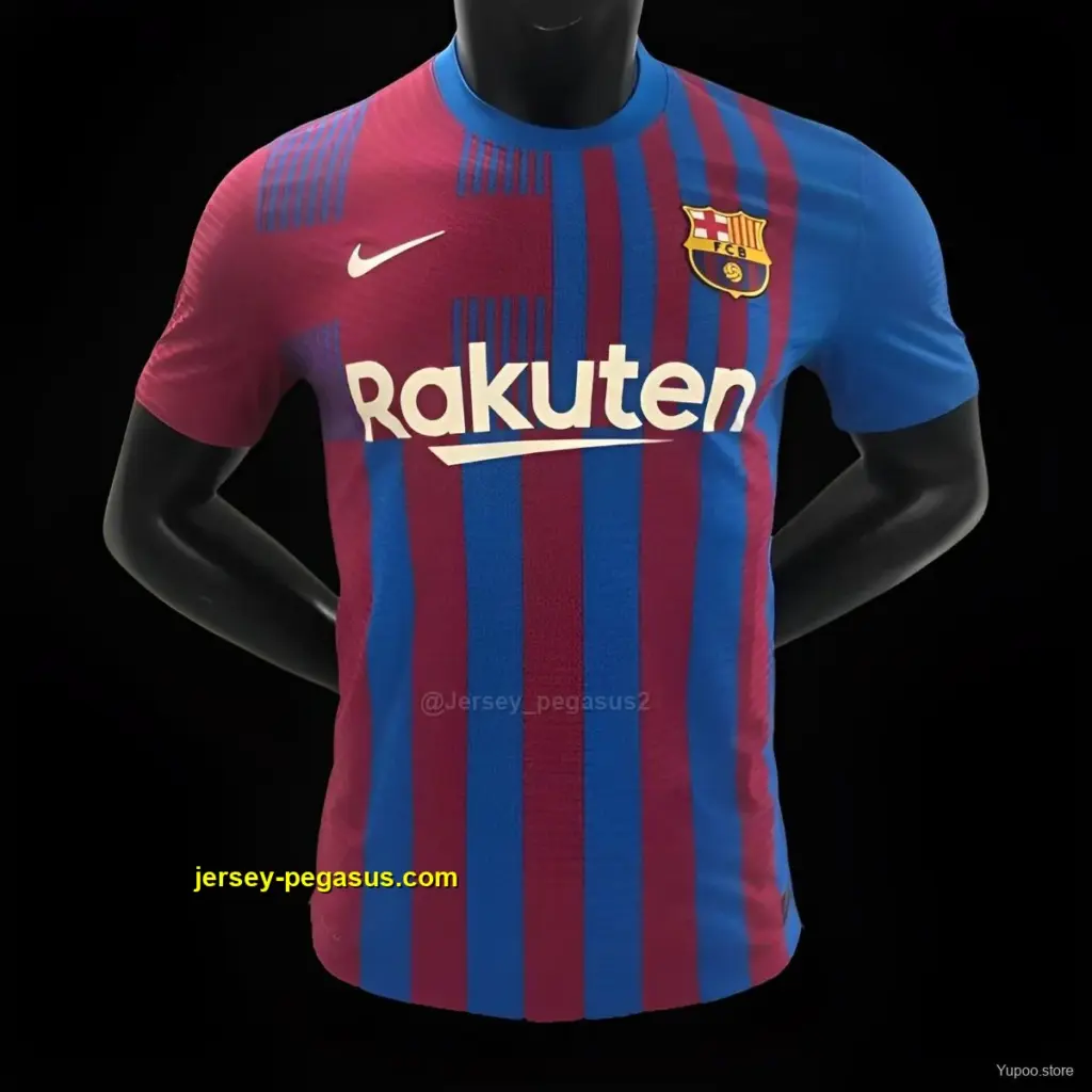 Player Version Retro Barcelona Home Jersey