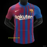Player Version Retro Barcelona Home Jersey
