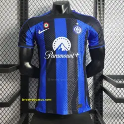Player Version Retro Inter Milan Home Jersey With Paramount Plus Sponsor