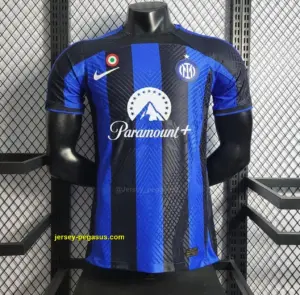 Player Version Retro Inter Milan Home Jersey With Paramount Plus Sponsor