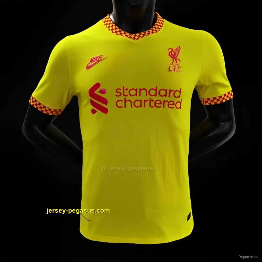 Player Version Retro Liverpool Third Yellow Jersey