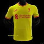 Player Version Retro Liverpool Third Yellow Jersey