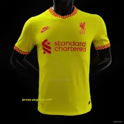 Player Version Retro Liverpool Third Yellow Jersey