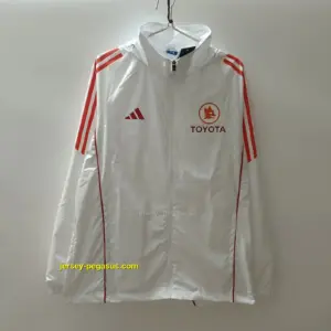 Roma white windbreaker jacket