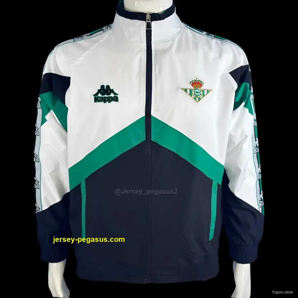 Real Betis WhiteBlack Windbreaker