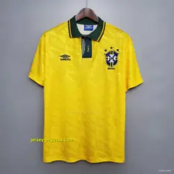 Retro 19 Brazil Home Soccer Jersey
