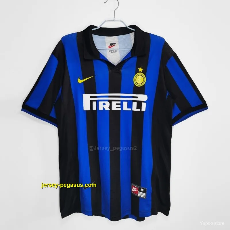 Retro 19 Inter Milan Home Soccer Jersey Retro 19 Inter Milan Home Soccer Jersey