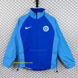 Retro 19 Napoli Blue Light Blue Full Zipper WIndbreaker