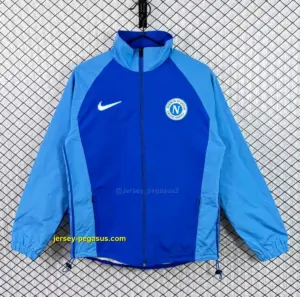 Retro 19 Napoli Blue Light Blue Full Zipper WIndbreaker
