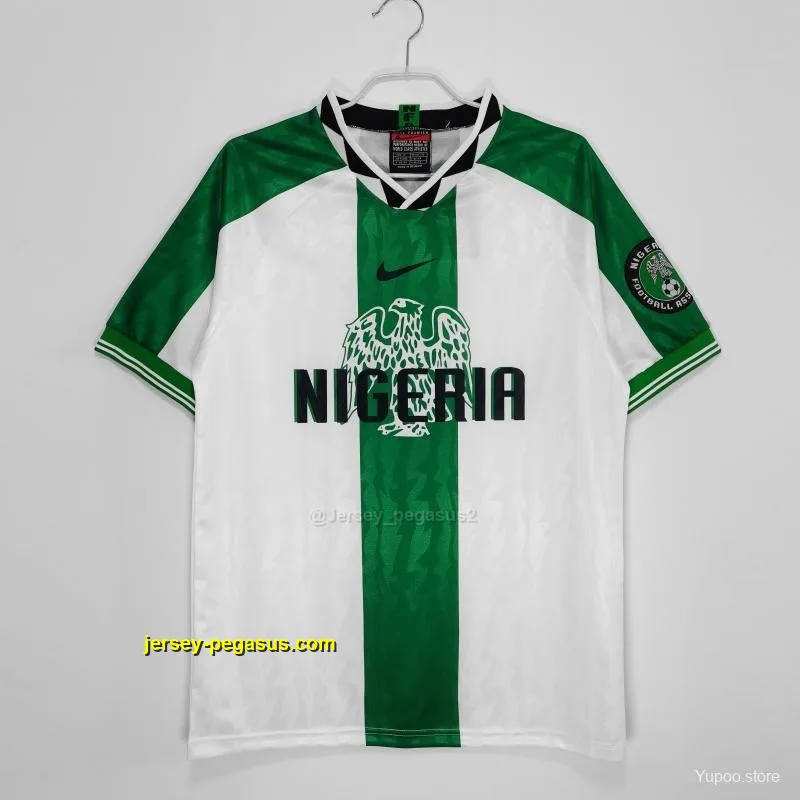 Retro 19 Nigeria Away Soccer Jersey Retro 19 Nigeria Away Soccer Jersey